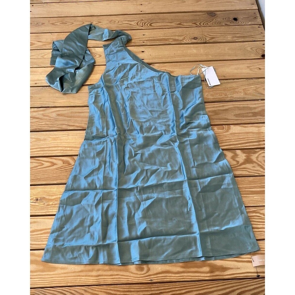 Nwt Reformation Keagan 100% Silk Dress Size Medium Womenâs Green